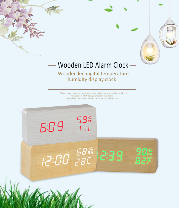 clock with temperature and humidity