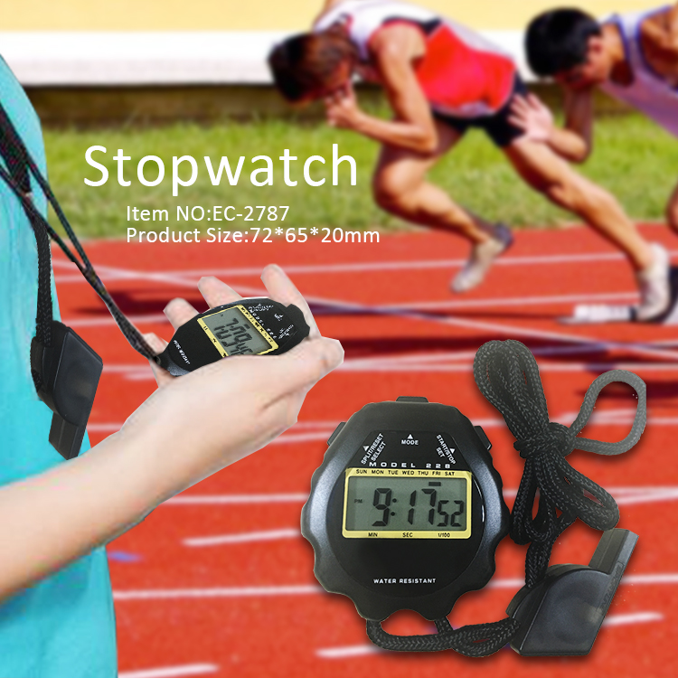 2787 large LCD display digital stopwatch for school gym teacher