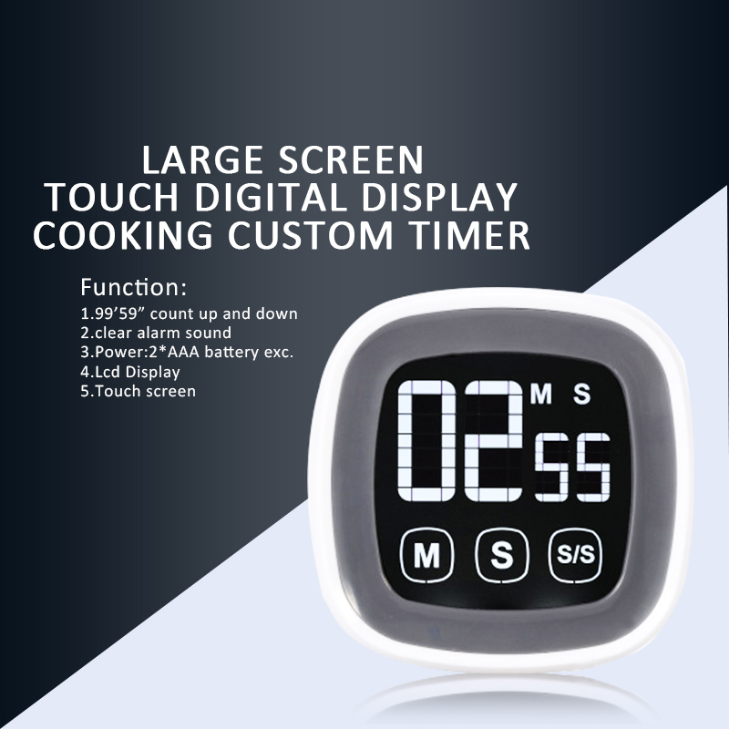 touch screen digital cooking timer
