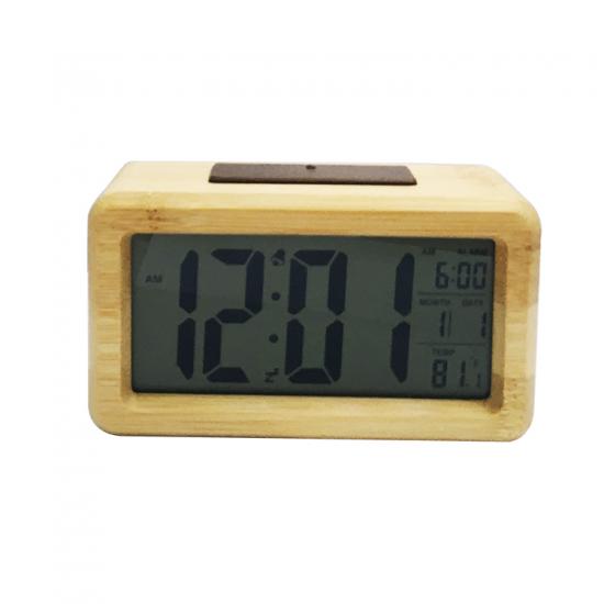  digital LCD travel smart clock with calendar and temperature