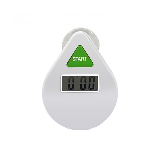 Waterproof countdown shower timer with suction cup