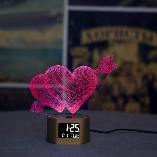 LCD newly design lamp table clock